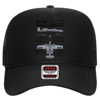 A10 Thunderbolt Ii Warthog Military Jet Spec Diagram Trucker Hat
