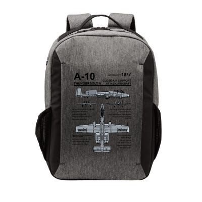 A10 Thunderbolt Ii Warthog Military Jet Spec Diagram Vector Backpack