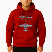A10 Thunderbolt Ii Warthog Military Jet Spec Diagram Hoodie