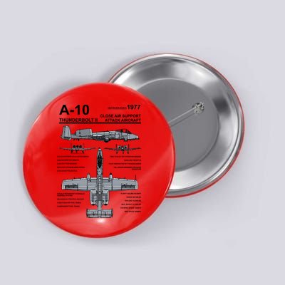 A10 Thunderbolt Ii Warthog Military Jet Spec Diagram Button