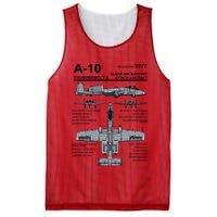 A10 Thunderbolt Ii Warthog Military Jet Spec Diagram Mesh Reversible Basketball Jersey Tank
