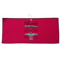 A10 Thunderbolt Ii Warthog Military Jet Spec Diagram Large Microfiber Waffle Golf Towel