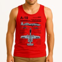 A10 Thunderbolt Ii Warthog Military Jet Spec Diagram Tank Top