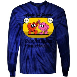 Aspire To Inspire (Mental Health) (Mind & Heart) Tie-Dye Long Sleeve Shirt