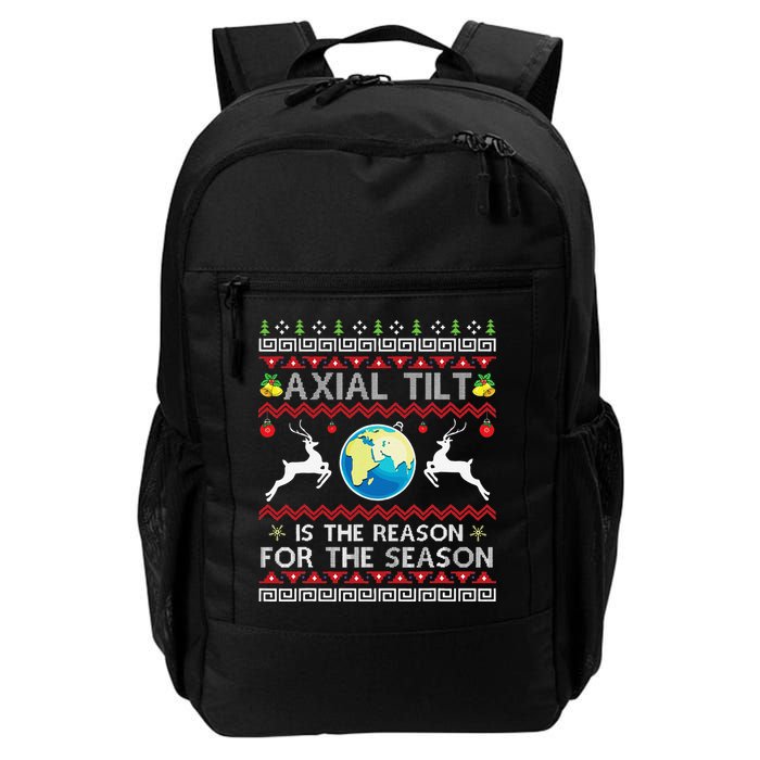 Axial Tilt Is The Reason For The Season Funny Ugly Christmas Backpack