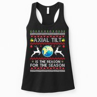 Axial Tilt Is The Reason For The Season Funny Ugly Christmas Womens Tank Top