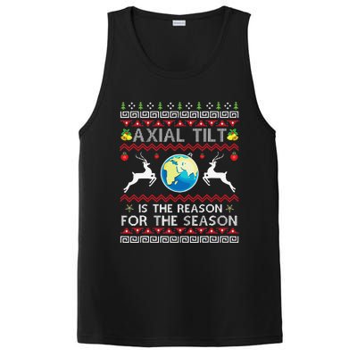 Axial Tilt Is The Reason For The Season Funny Ugly Christmas PosiCharge Competitor Tank