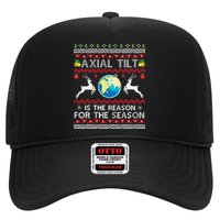 Axial Tilt Is The Reason For The Season Funny Ugly Christmas Trucker Hat