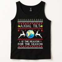 Axial Tilt Is The Reason For The Season Funny Ugly Christmas Tank Top