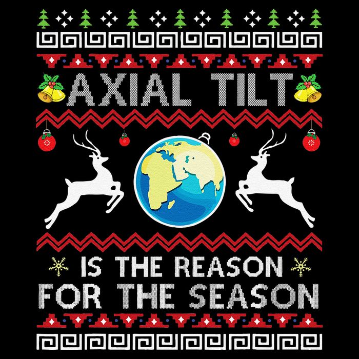 Axial Tilt Is The Reason For The Season Funny Ugly Christmas Wool Snapback Cap