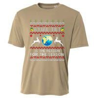 Axial Tilt Is The Reason For The Season Funny Ugly Christmas Cooling Performance Crew T-Shirt