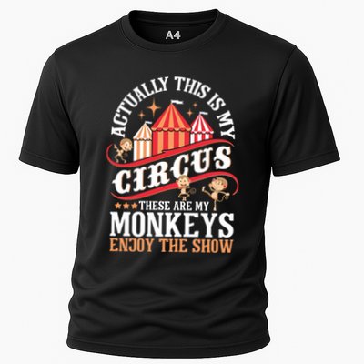 Actually This Is My Circus These Are Monkeys Monkey Lover Performance Shirt