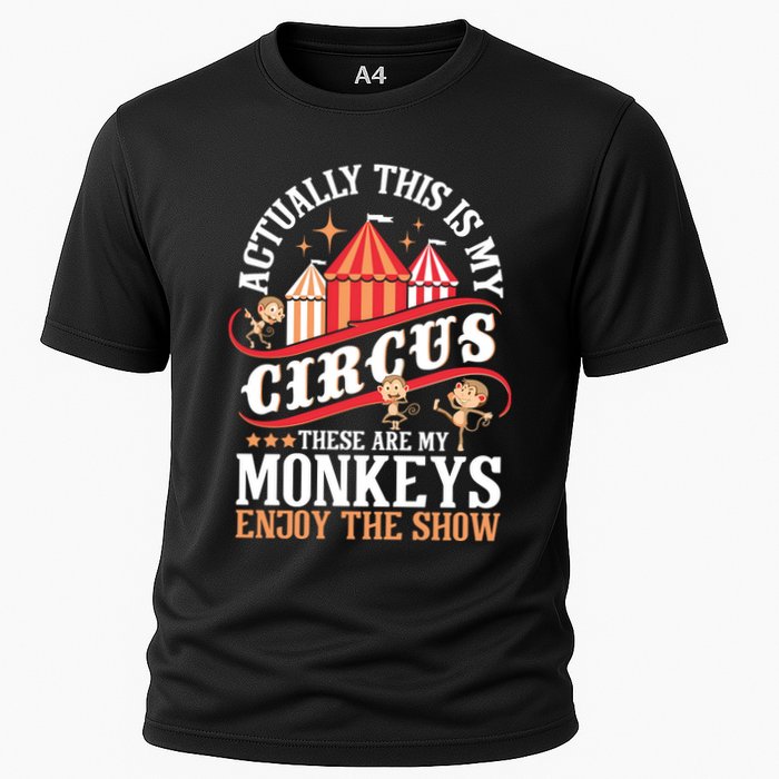 Actually This Is My Circus These Are Monkeys Monkey Lover Performance Shirt