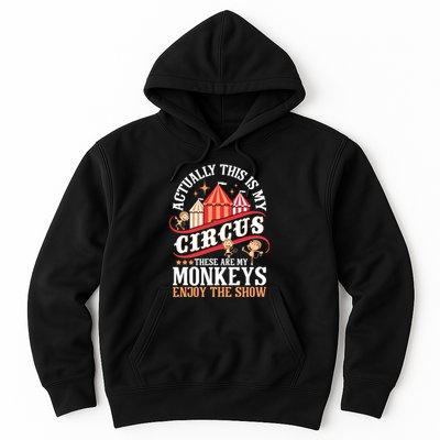 Actually This Is My Circus These Are Monkeys Monkey Lover Hoodie