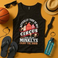 Actually This Is My Circus These Are Monkeys Monkey Lover Tank Top