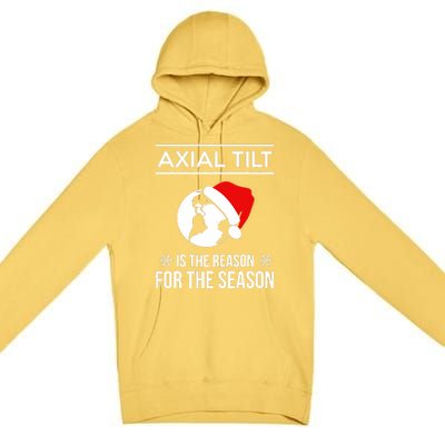 Axial Tilt Is The Reason For The Season Xmas Premium Pullover Hoodie