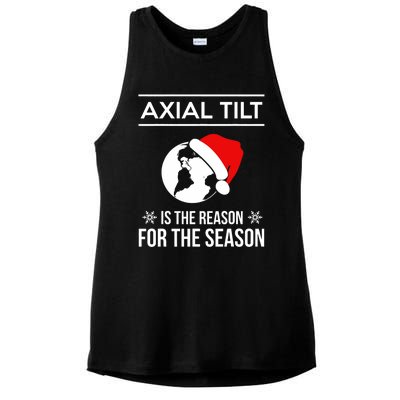 Axial Tilt Is The Reason For The Season Xmas Ladies PosiCharge Tri-Blend Wicking Tank