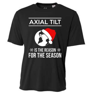 Axial Tilt Is The Reason For The Season Xmas Cooling Performance Crew T-Shirt