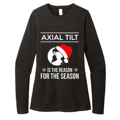 Axial Tilt Is The Reason For The Season Xmas Womens CVC Long Sleeve Shirt