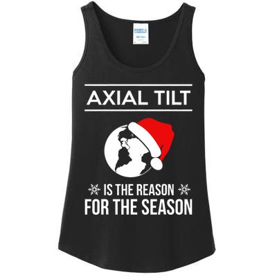 Axial Tilt Is The Reason For The Season Xmas Ladies Essential Tank