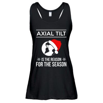 Axial Tilt Is The Reason For The Season Xmas Ladies Essential Flowy Tank