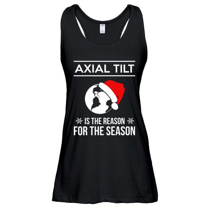 Axial Tilt Is The Reason For The Season Xmas Ladies Essential Flowy Tank