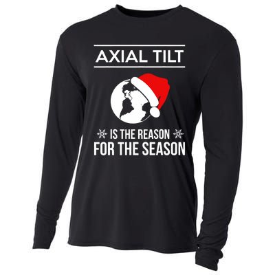 Axial Tilt Is The Reason For The Season Xmas Cooling Performance Long Sleeve Crew