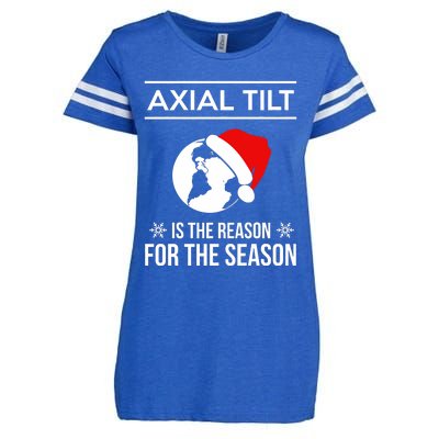 Axial Tilt Is The Reason For The Season Xmas Enza Ladies Jersey Football T-Shirt