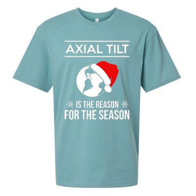 Axial Tilt Is The Reason For The Season Xmas Sueded Cloud Jersey T-Shirt