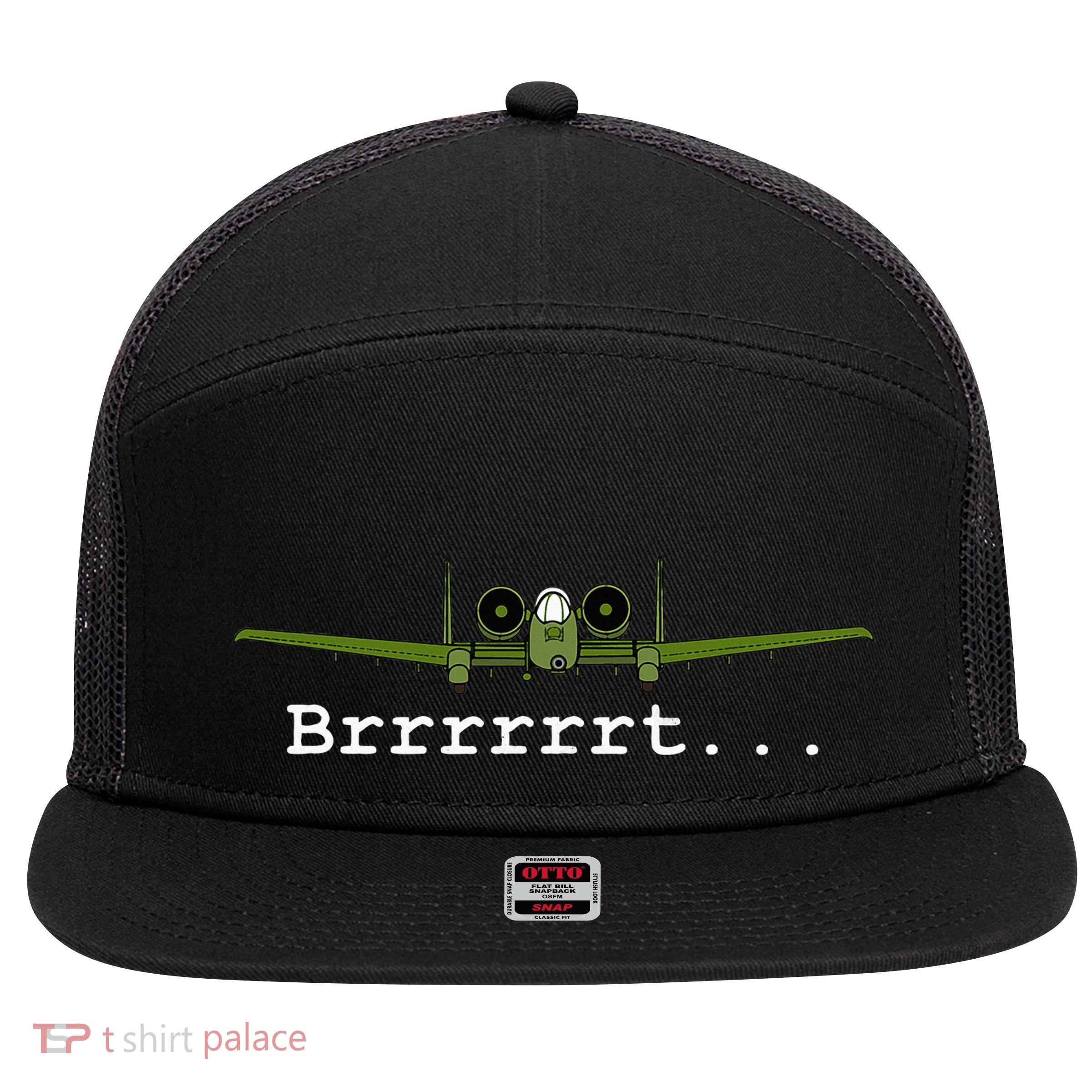 A10 Thunderbolt Ii Warthog Funny 7 Panel Mesh Trucker Snapback Hat