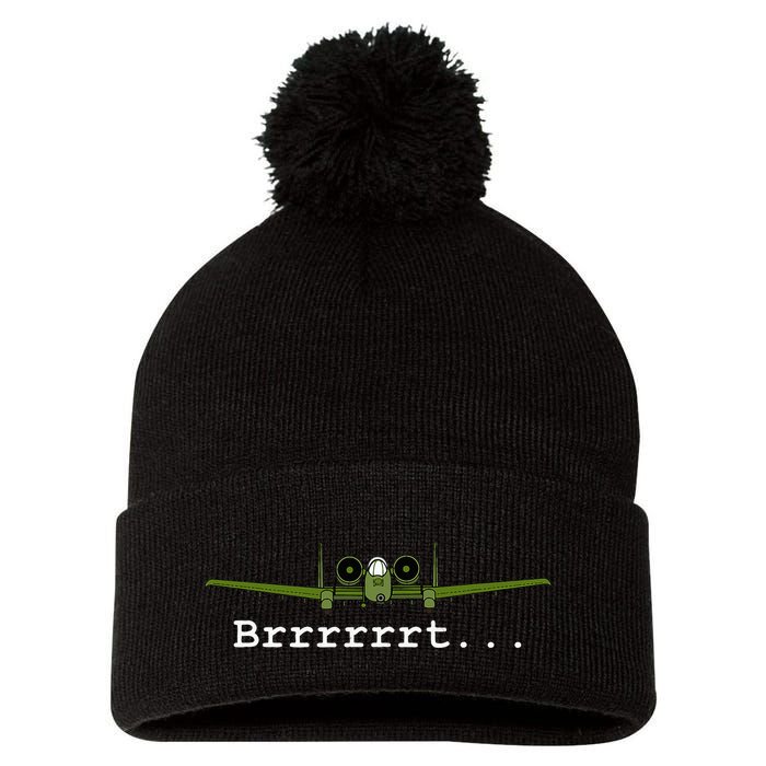 A10 Thunderbolt Ii Warthog Funny Pom Pom 12in Knit Beanie
