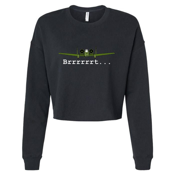 A10 Thunderbolt Ii Warthog Funny Cropped Pullover Crew