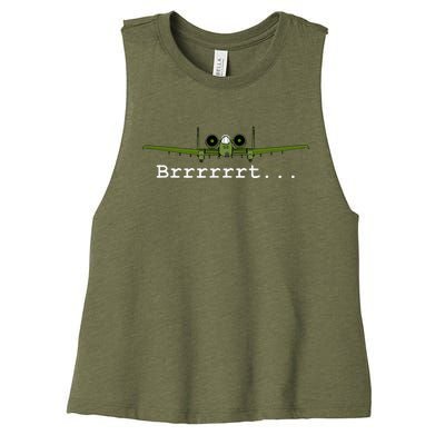 A10 Thunderbolt Ii Warthog Funny Women's Racerback Cropped Tank