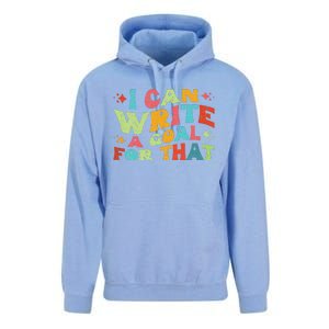 Autism Teacher I Can Write A Goal For That Unisex Surf Hoodie