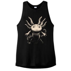 Axolotl: There Is No Planet B Gift Climate Change Is Real! Gift Ladies PosiCharge Tri-Blend Wicking Tank