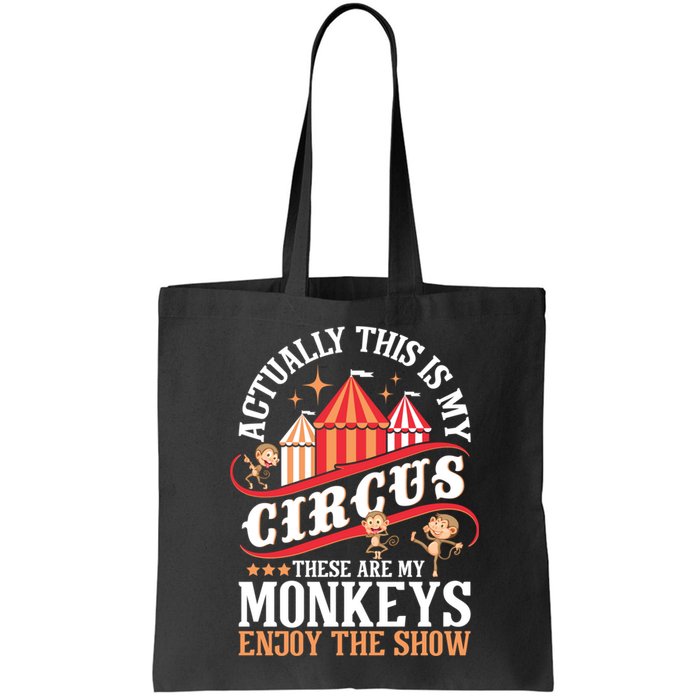 Actually This Is My Circus These Are Monkeys Monkey Lover Bag
