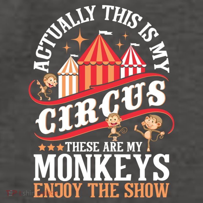 Actually This Is My Circus These Are Monkeys Monkey Lover Vector Backpack
