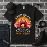 Actually This Is My Circus These Are Monkeys Monkey Lover Tall T-Shirt