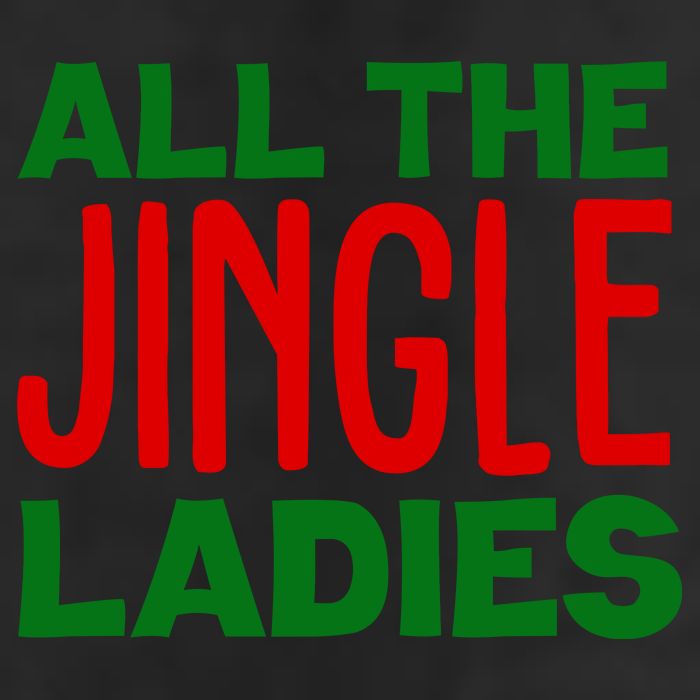 All The Jingle Ladies Funny Christmas 7 Panel Mesh Trucker Snapback Hat
