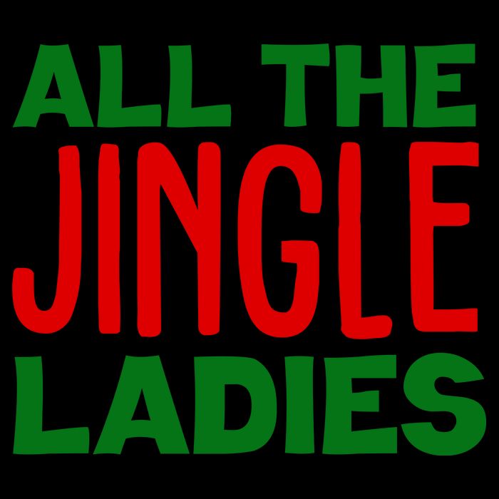 All The Jingle Ladies Funny Christmas Drawstring Bag
