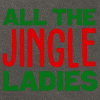All The Jingle Ladies Funny Christmas Cotton Canvas Backpack