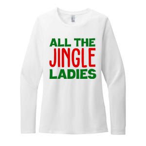 All The Jingle Ladies Funny Christmas Womens CVC Long Sleeve Shirt