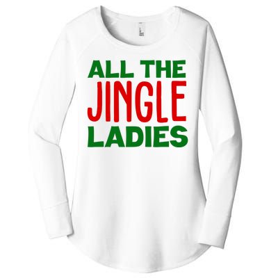 All The Jingle Ladies Funny Christmas Women's Perfect Tri Tunic Long Sleeve Shirt