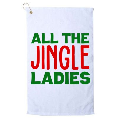 All The Jingle Ladies Funny Christmas Golf Towel