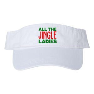 All The Jingle Ladies Funny Christmas Valucap Bio-Washed Visor