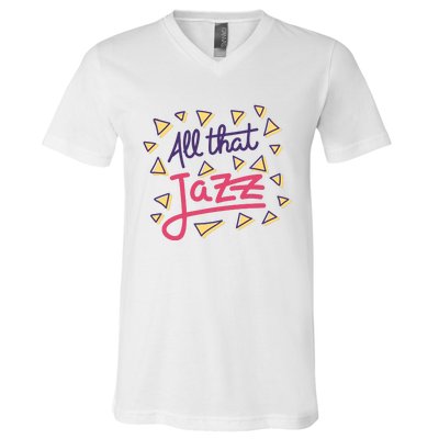 All That Jazz V-Neck T-Shirt