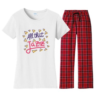 All That Jazz Women's Flannel Pajama Set