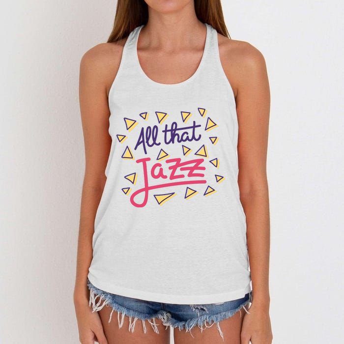 All That Jazz Women's Knotted Racerback Tank