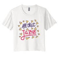 All That Jazz Women's Crop Top Tee