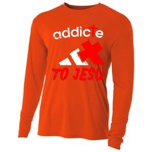 Addicted To Jesus Cooling Performance Long Sleeve Crew